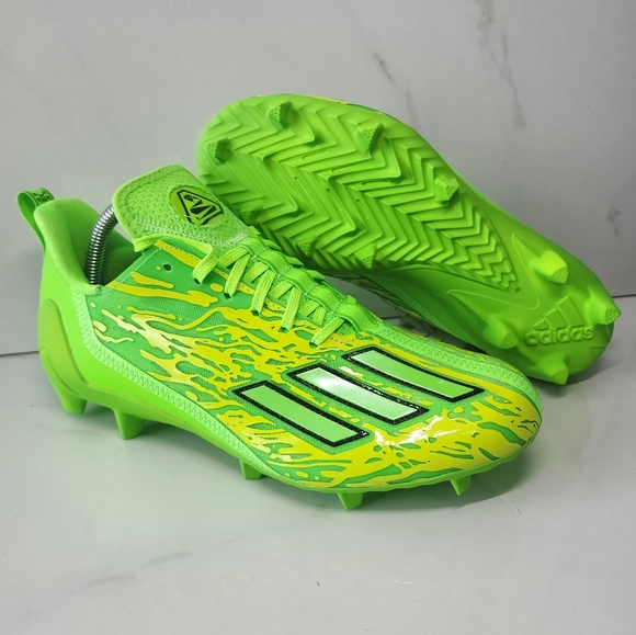 Adidas Adizero 12.0 POISON Solar Green Men's Football Cleats - Picture 1 of 10